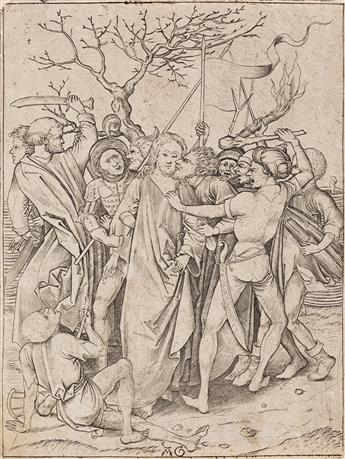 MASTER AG (after Schongauer) Three engravings